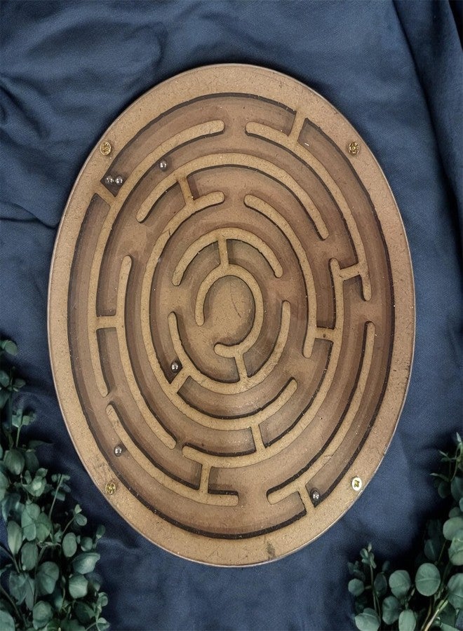 *MUKESH* Mukesh 6'' inches Wooden Labyrinth Maze Puzzle Toy| Perfect Indoor Board Game in a Maze Puzzle Toys- Mind Games, Brain Teaser for Growing Child & Young Adults | Premium Gift | 5+ yrs (BIS Approved) - Image 2